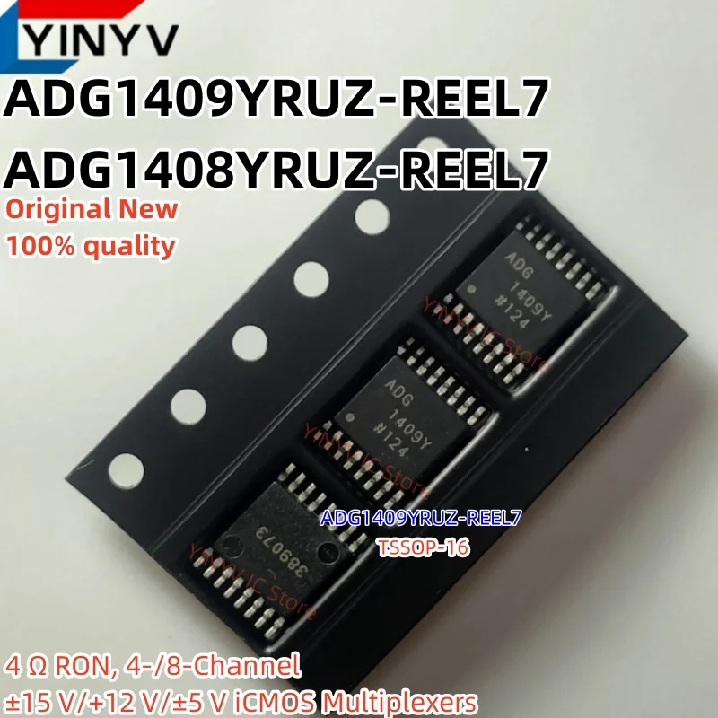 5Pcs ADG1409YRUZ-REEL7 ADG1409YRUZ ADG1409Y ADG1409 ADG1408YRUZ-REEL7 ADG1408YRUZ ADG1408  iCMOS Multiplexers New 100% Quality