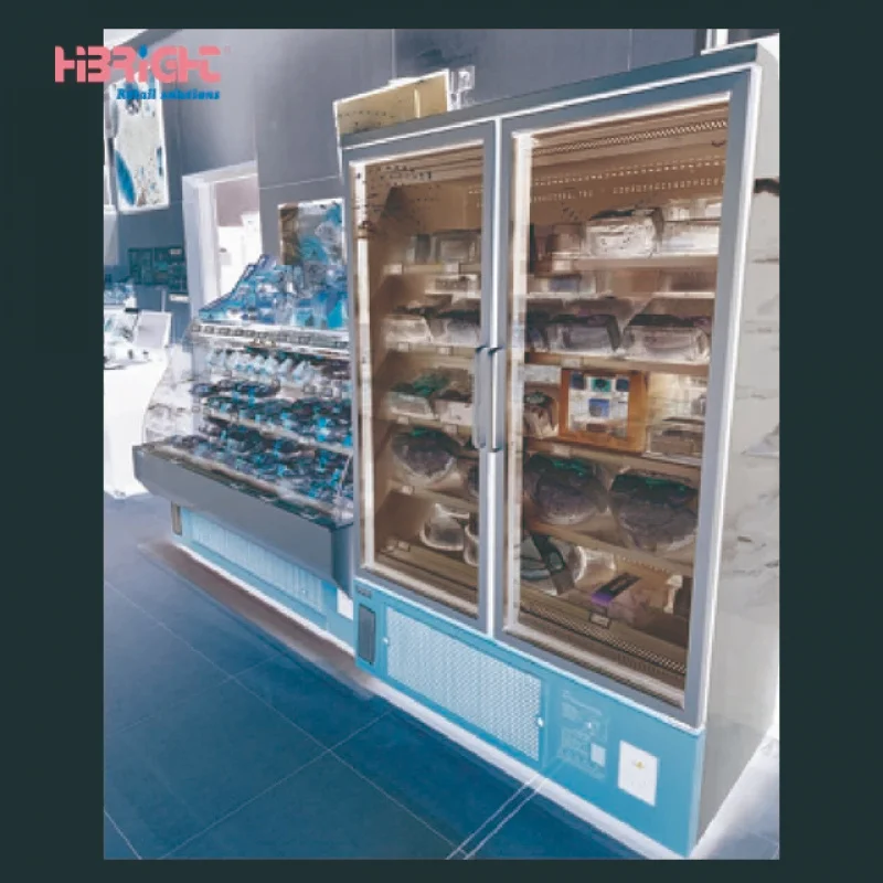 custom.Luxury Countertop Display Refrigerator Commercial Supermarket & Bakery Eco-Friendly Showcase