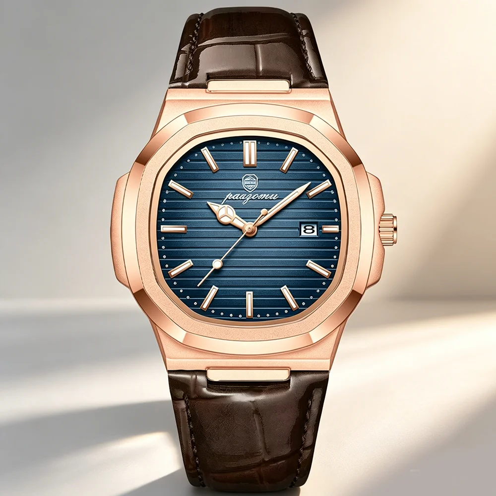 Smartwatch Nexus - PAAZOMU Business Men Square Watch Rose