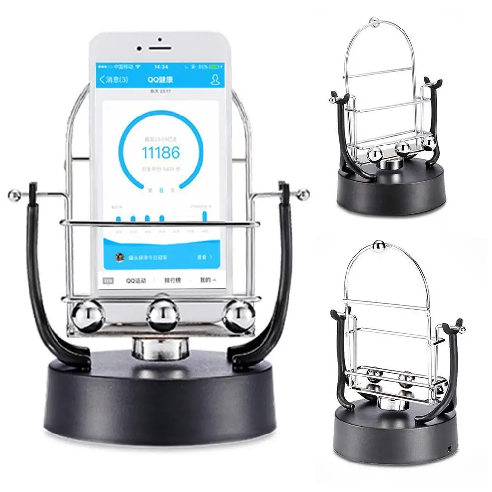 

Mobile Phone Stepper Mobile Phone Stand Shaker Automatic Brushing Step Artifact Walker Phone Holder
