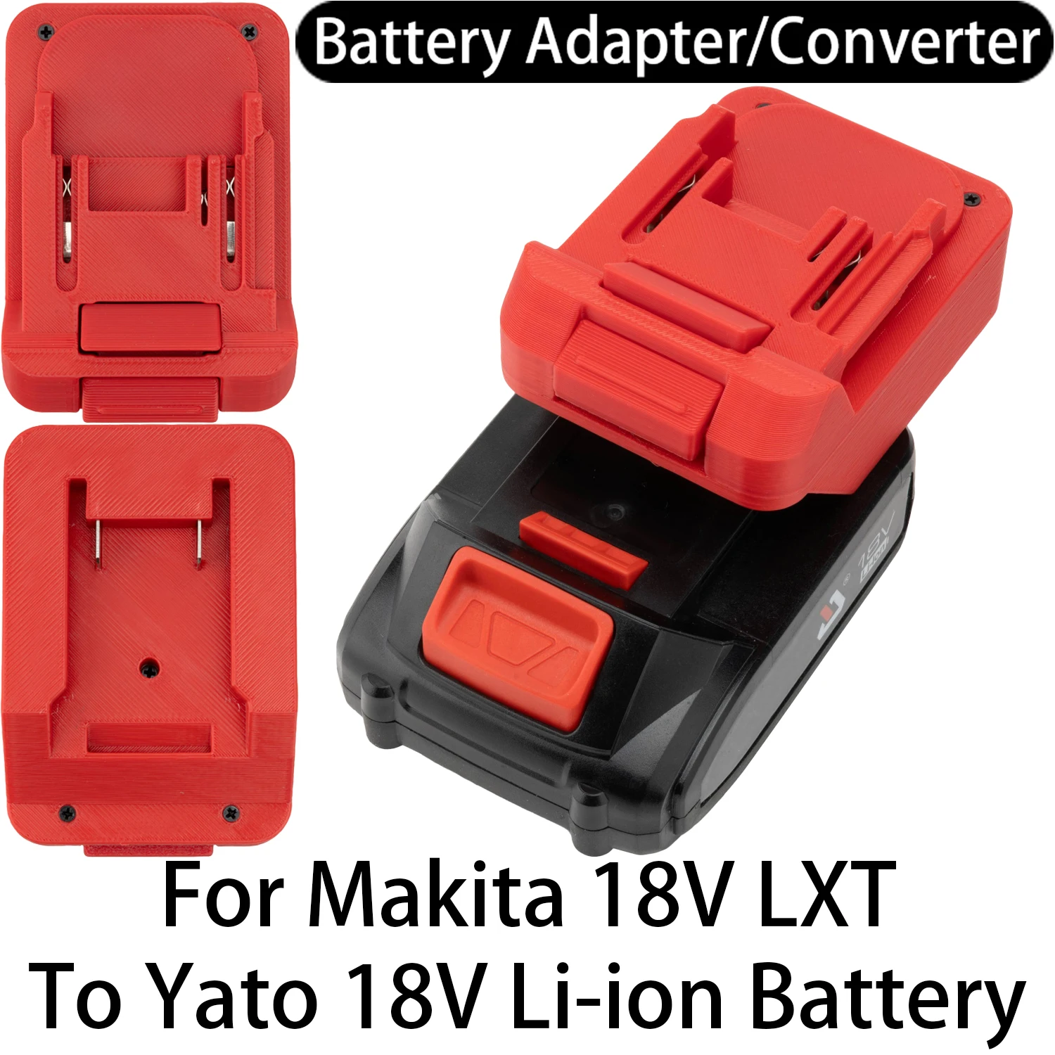 

Battery Adapter For Makita 18V LXT Li-ion Tool To Yato 18V Li-ion Batetry Adapter Converter Power Tool Accessory