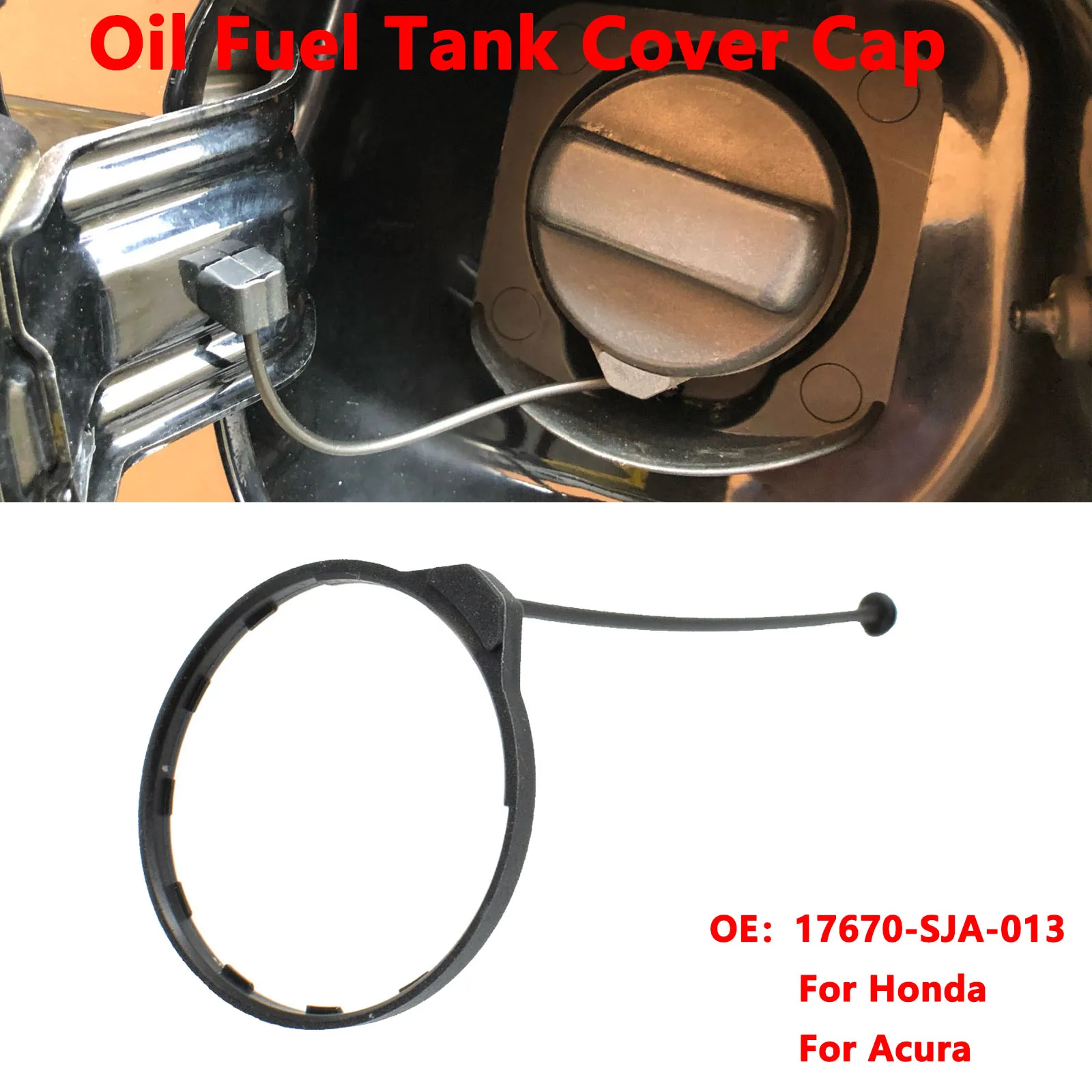 Car Oil Fuel Cap Tank Cover Line Ring Petrol Diesel For Honda Civic CRV Accord Jazz City Odyssey Crosstour For Acura 17670SJA013