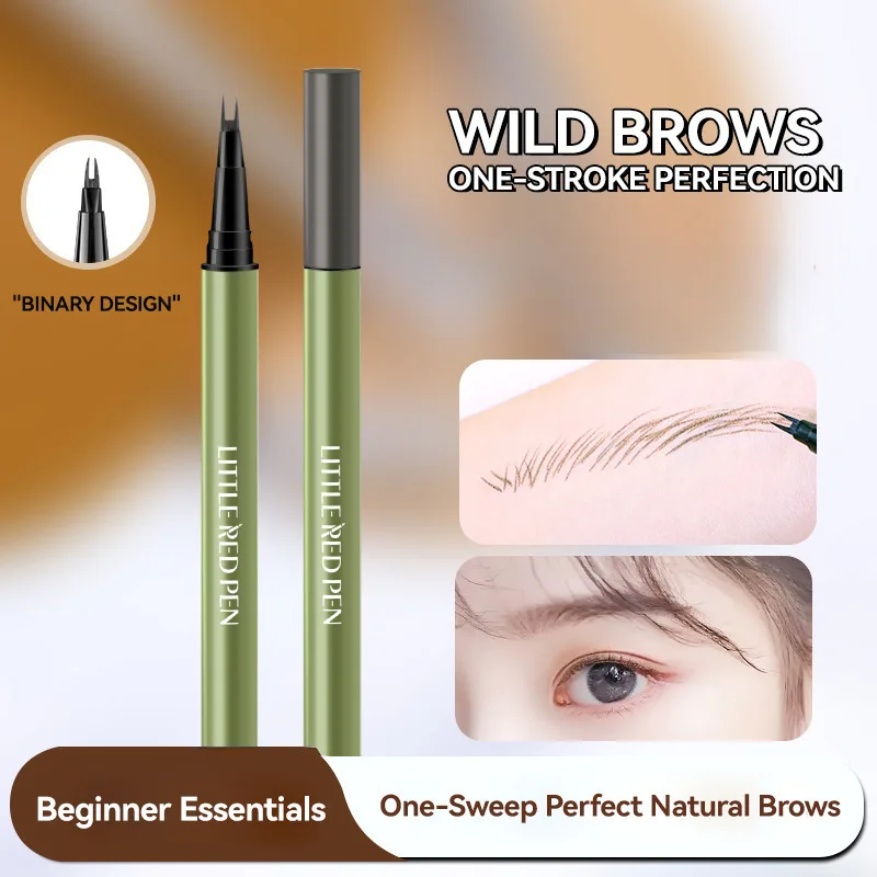 Bifurcated Eyebrow Pencil Waterproof Non-Halogenating Eyebrow Dyeing Cream Multi-purpose Flat Water Eyebrow Pencil