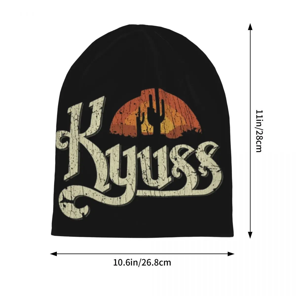 Kyuss Sunset 1987 Skullies Beanies Hats Warm Autumn Winter Outdoor Cap Knitted Bonnet Caps for Men Women Adult