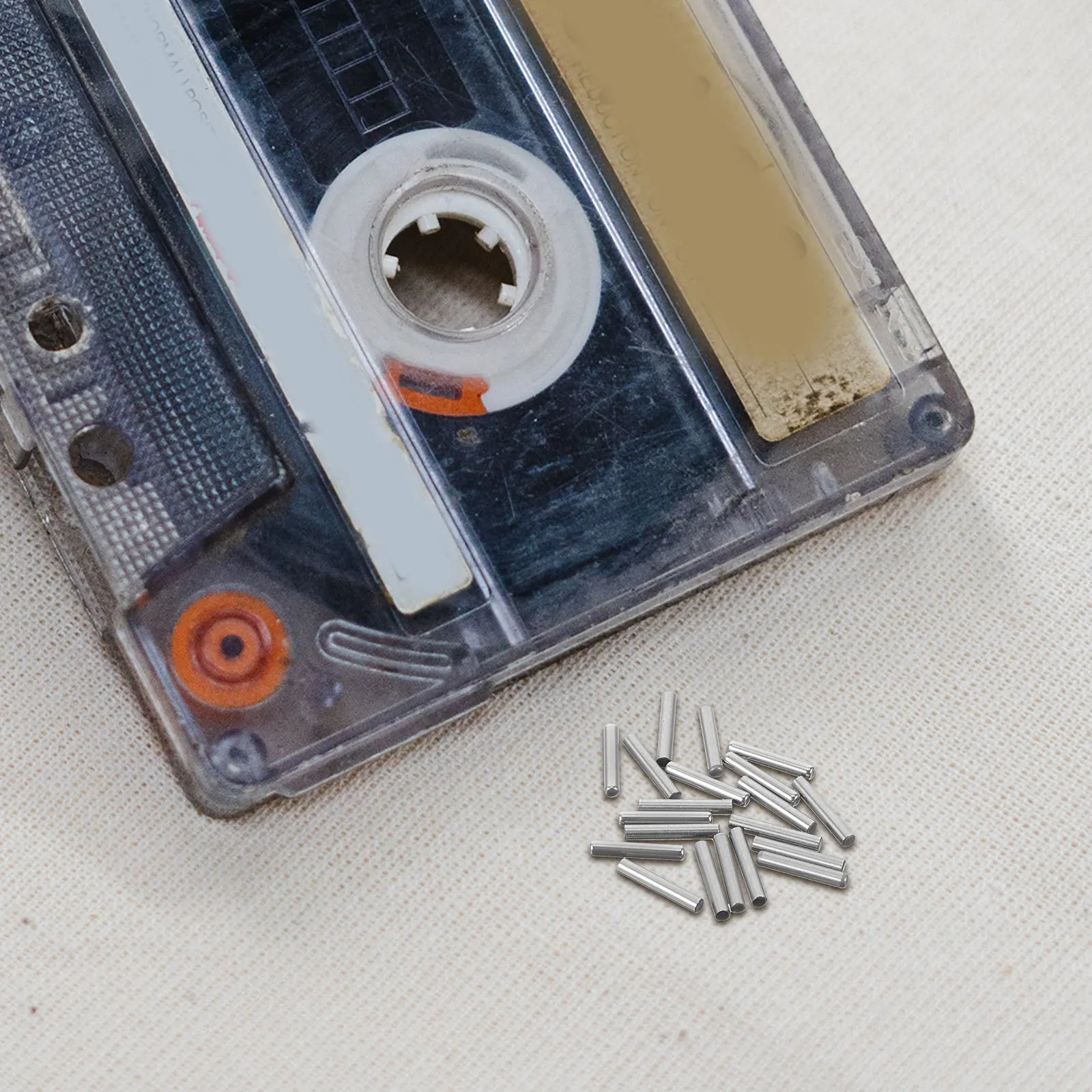 20 قطعة قرصة الأسطوانة لآلة كاسيت الصوت 2x12 مللي متر مادة نحاسية قوية أجزاء إصلاح متينة صغيرة خفيفة الوزن