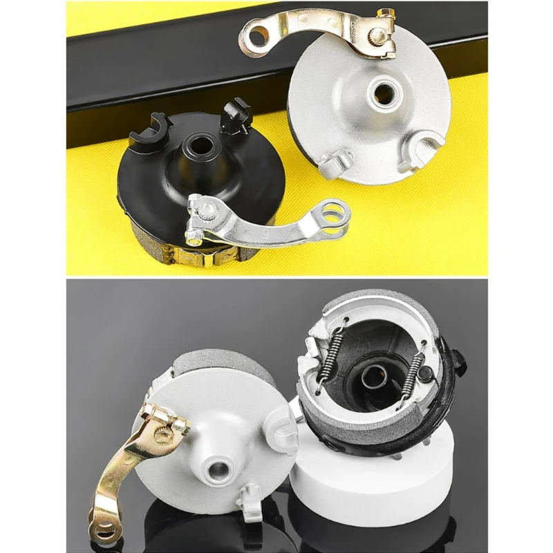 D0UC Premium Front Drum Brake System Electric Scooter Braking Assembly Quick Response Design Metal Brake Shoes For Urban
