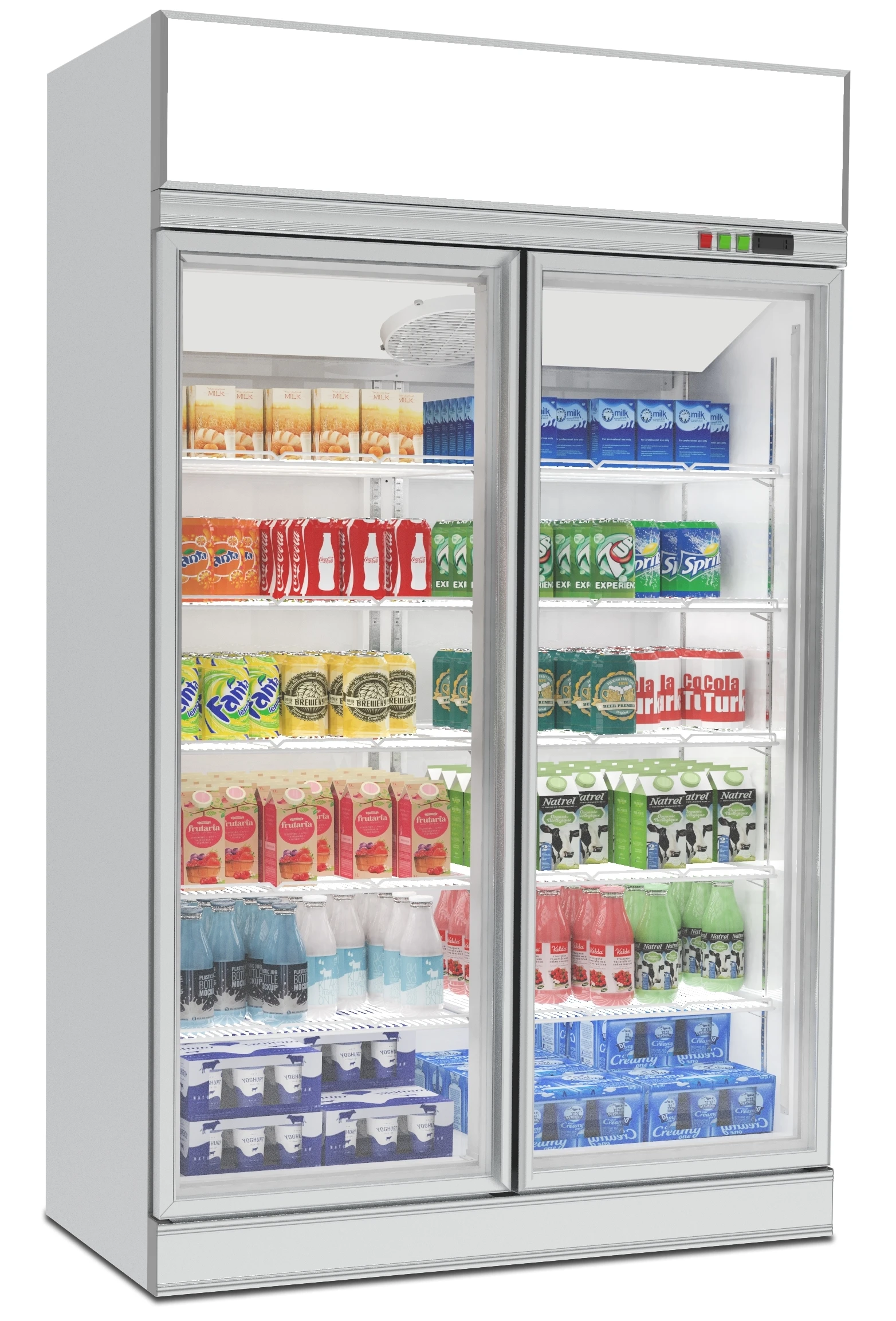 FOODLINE Custom Outer Color Display Chiller Low Noise Compressor Replaceable Shelf Cold Storage Cabinet