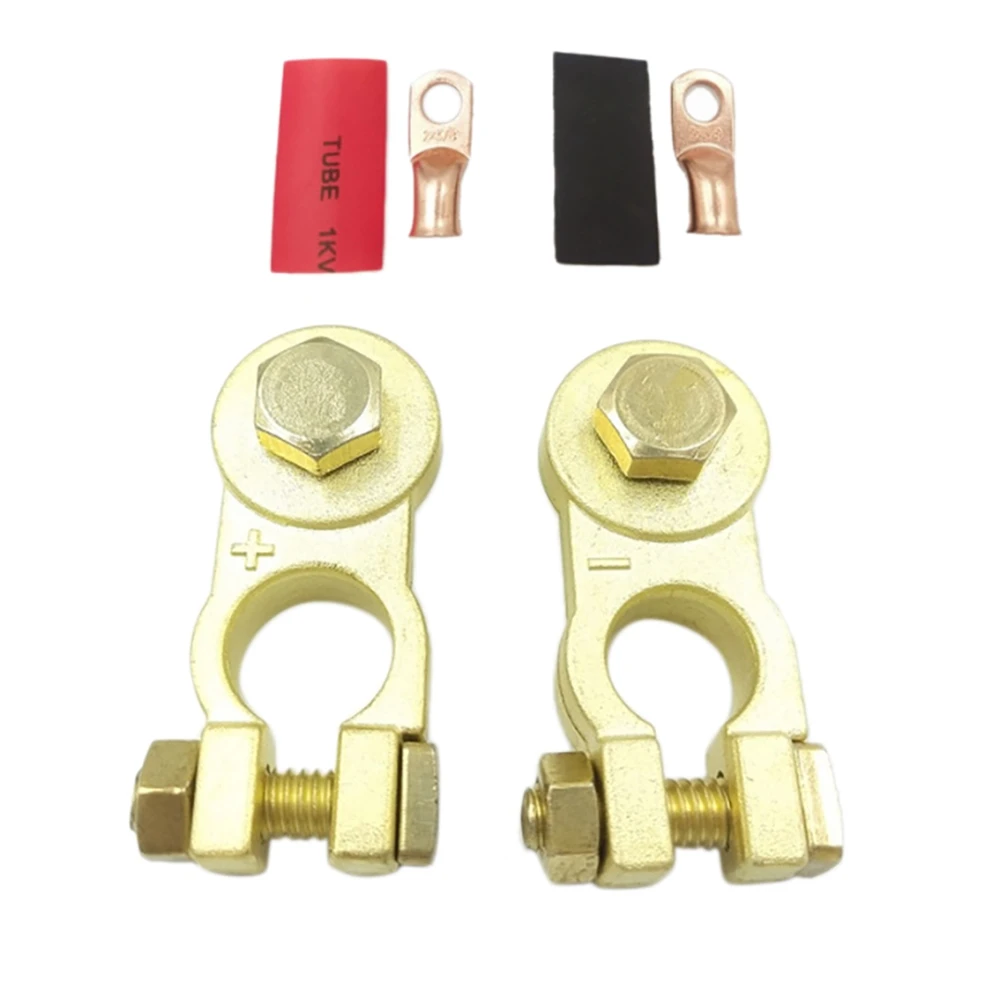 

Positive & Negative Battery Terminals Connectors Clamps Terminal Connector Car Van Motorhome D