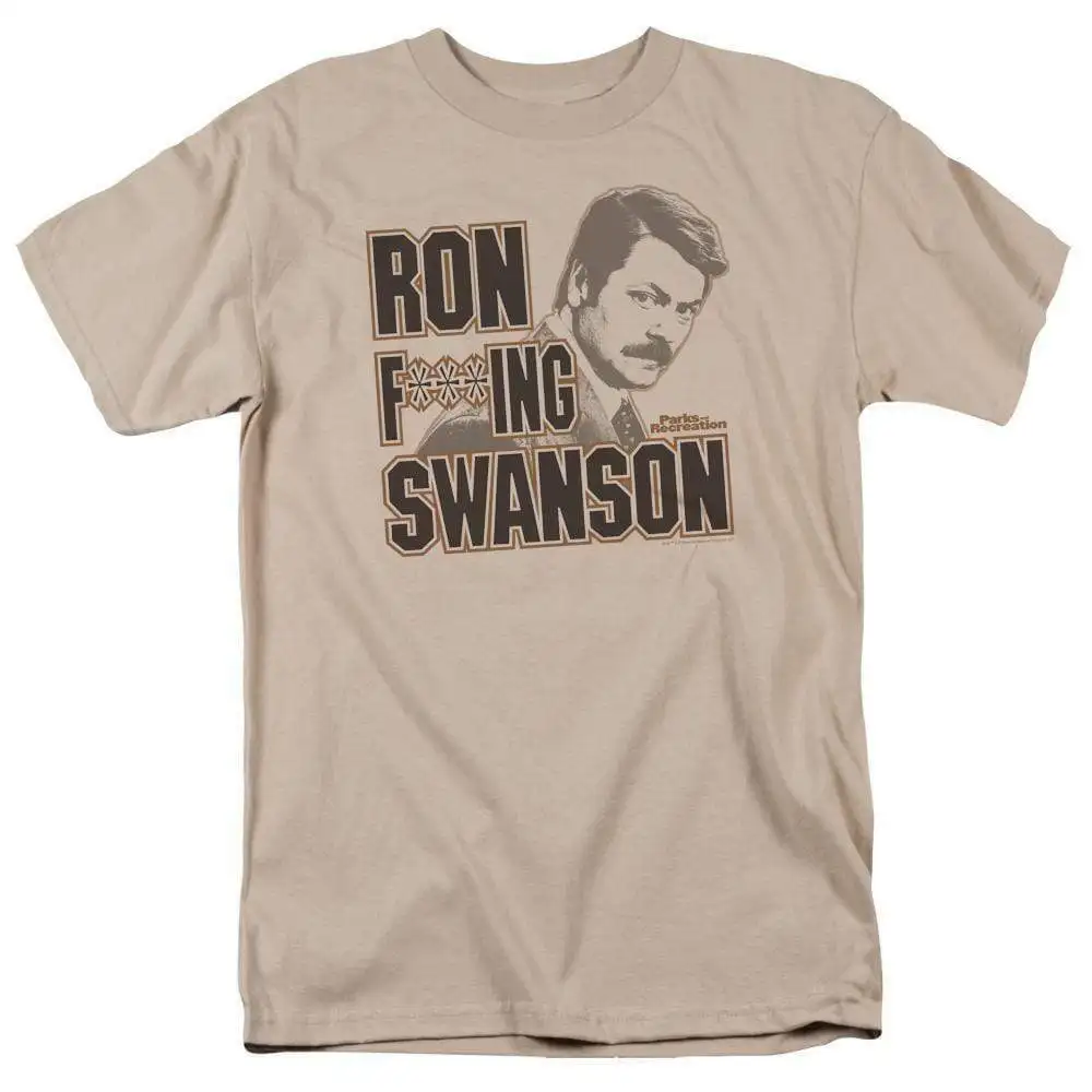 Ron Swanson T shirt Parks and Recreation TV adult classic fit graphic tee NBC197