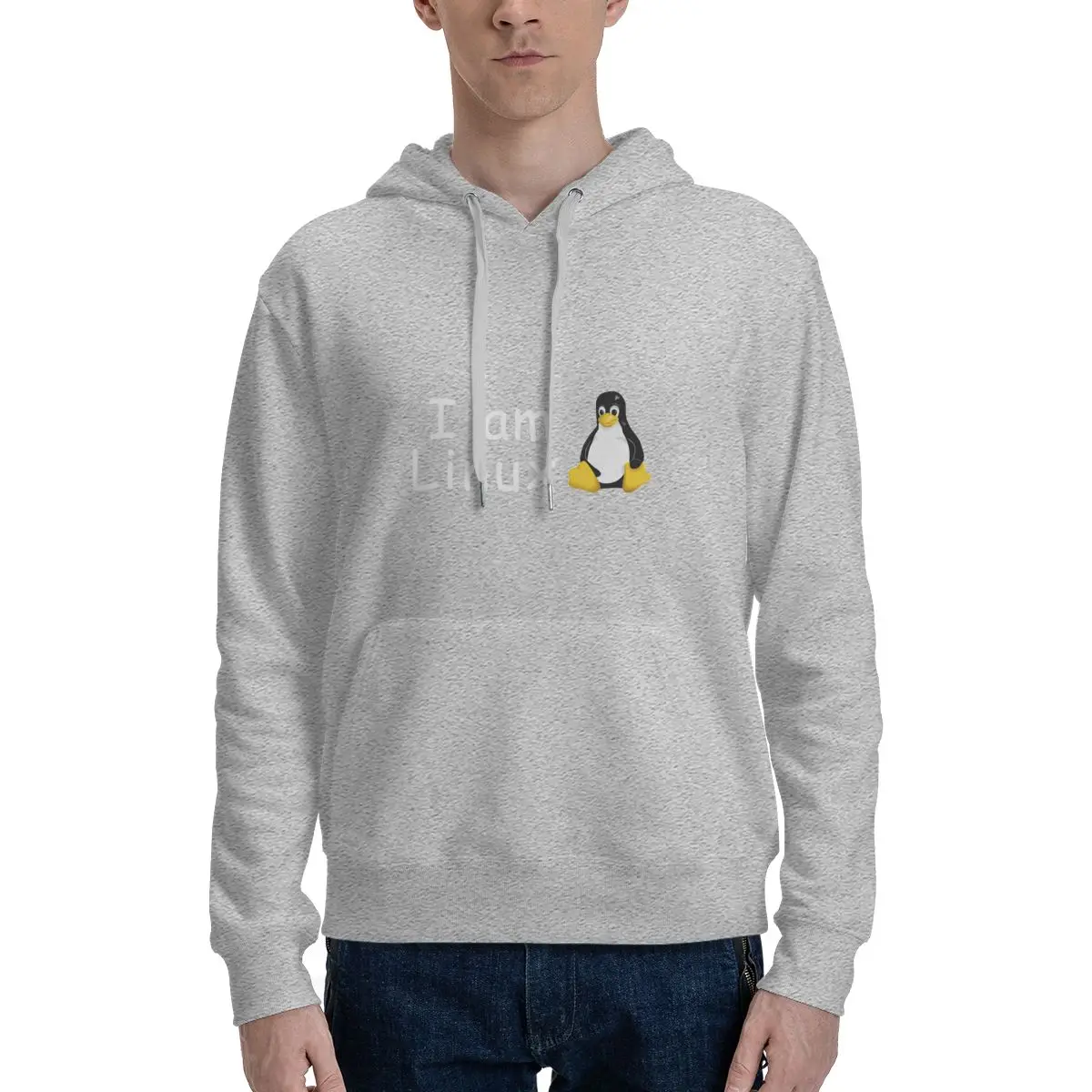 

I Am Linux Casual Hoodies Pullovers Cotton Sweatshirts Men Women Tops