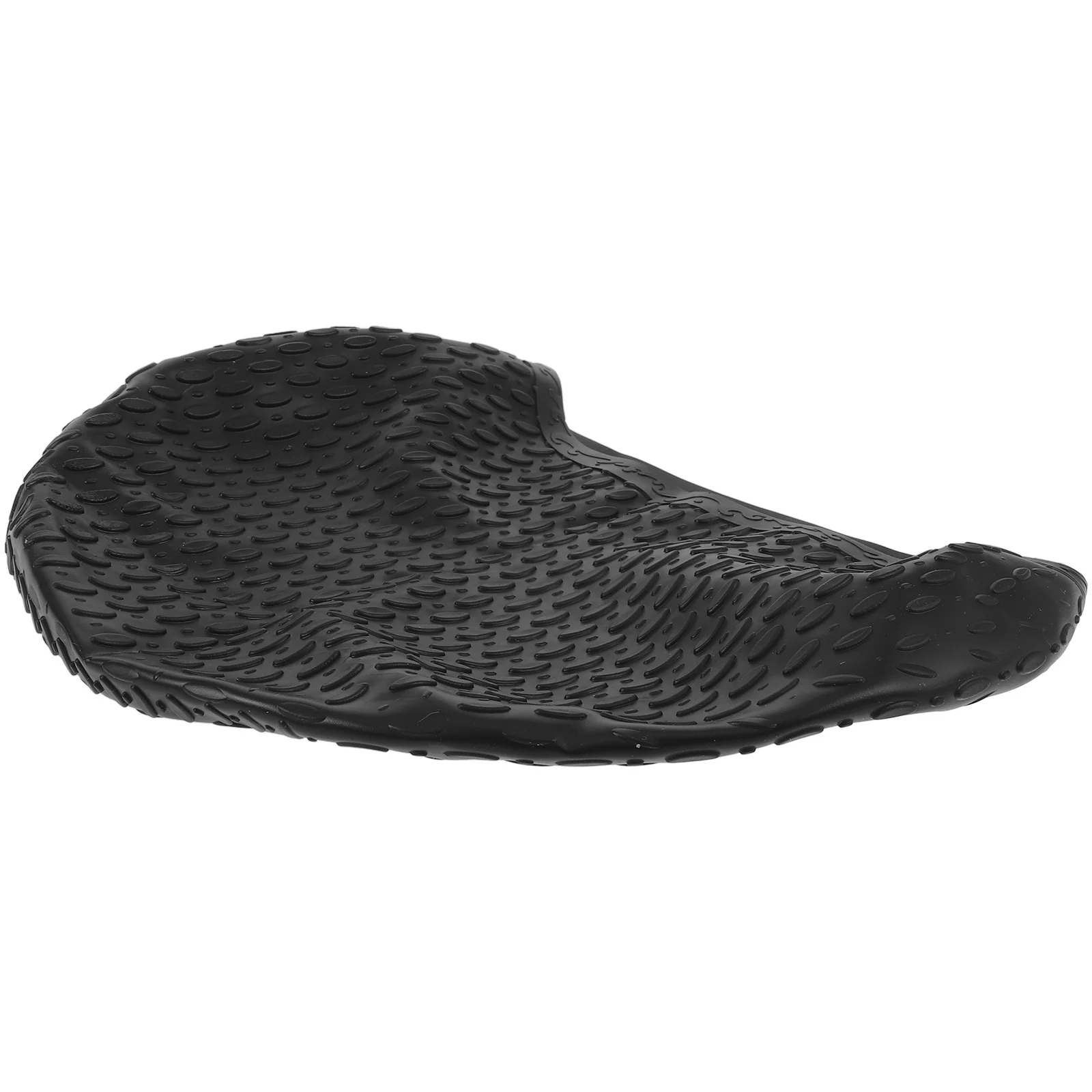Gorro de natación de silicona negro resistente al agua, 23x18cm, respetuoso con el medio ambiente, Flexible, duradero, diseño único de caída de agua, gorro de natación de silicona