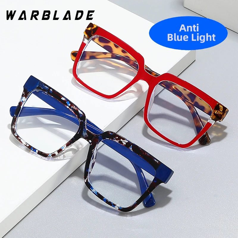 2025 TR90 Millennium Women Square Glasses Colorful Frame Fashion Polygon Clear Anti Blue Light Eyewear Men Optical Leopard Frame