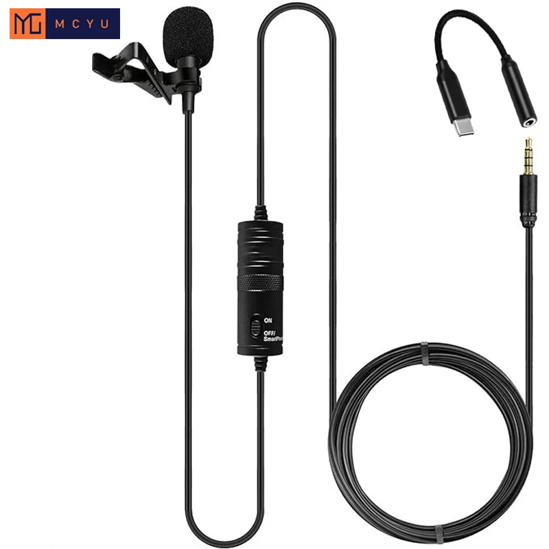 Lapel-Tiktokレコーディングマイク,全方向性携帯電話パッケージ,cvcノイズキャンセリング,スマートフォンコンピューター,PCカメラ
