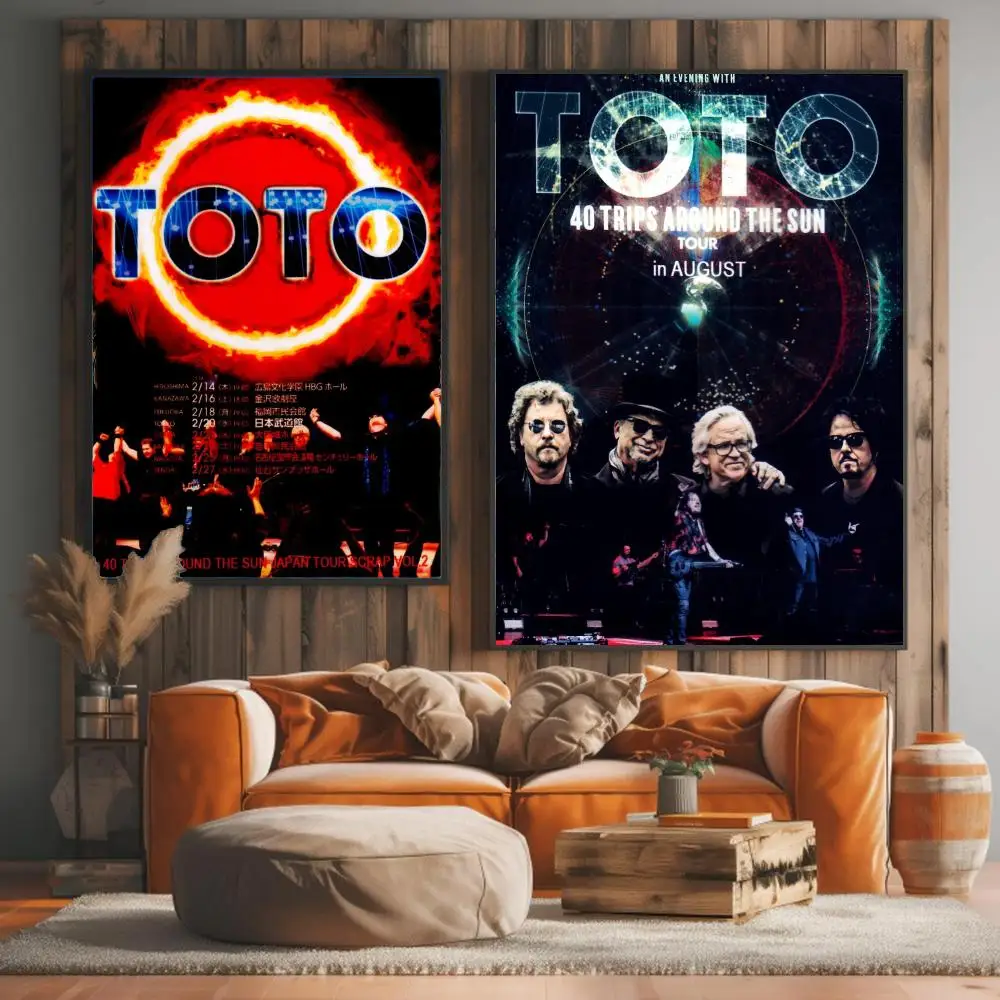 band T-Toto-O Painting Calligraphy Elegant Botanical Decor for Living Room Modern Interior Design