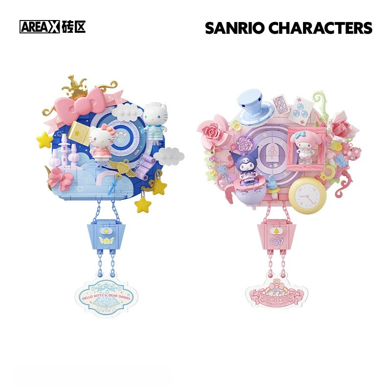 AREAX Brick Area Building Blocks AB0120 Sanrio Hello Kitty Doorbell Assembly Toy Girl Gift