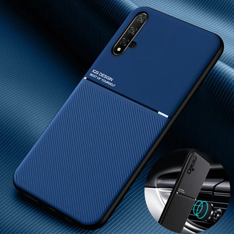 Per Huawei Nova 5 T Case 6.26 \'\'custodie magnetiche ultrasottili in pelle opaca per Huawei Nova 5 t Nova5t 5 t Cover posteriore in Silicone