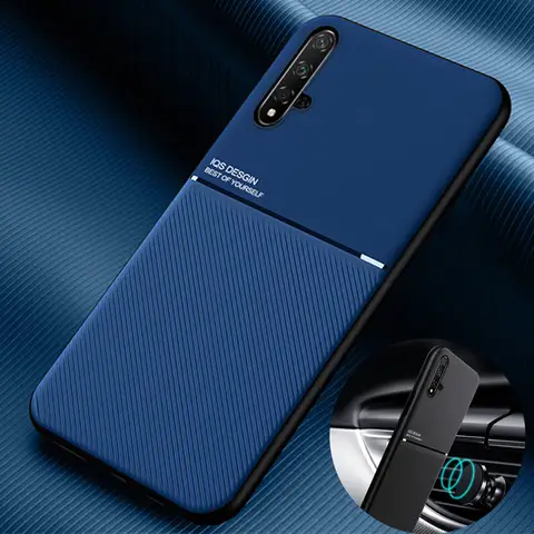 For Huawei Nova 5T Case 6.26'' Ultra-thin Magnetic Matte Leather Phone Cases For Huawei Nova 5t Nova5t 5 t Silicone Back Cover