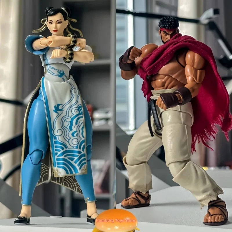 

52Toys Ryu Action Figure Street Fighter 6 Articulated Collectible With Replacement Head Hand Effect Parts Display Stand For