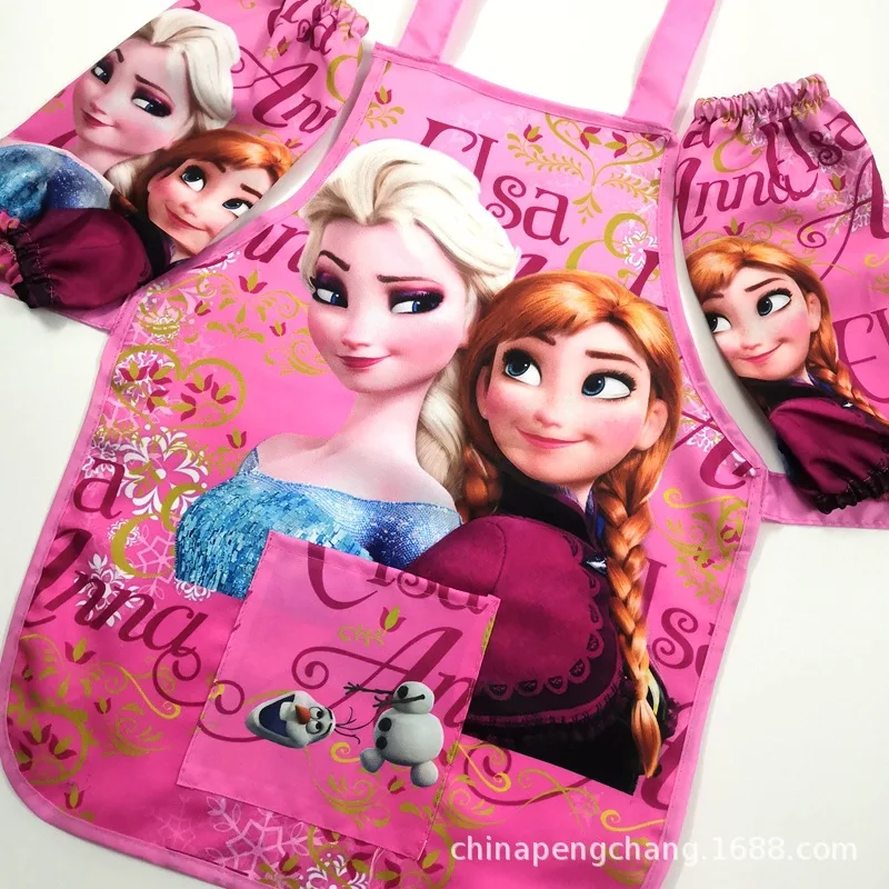 Disney Bibs girls Burp Cloths Frozen Elsa Anna boys hero Paintings Apron Underwear Waterproof Cartoon Kids toy