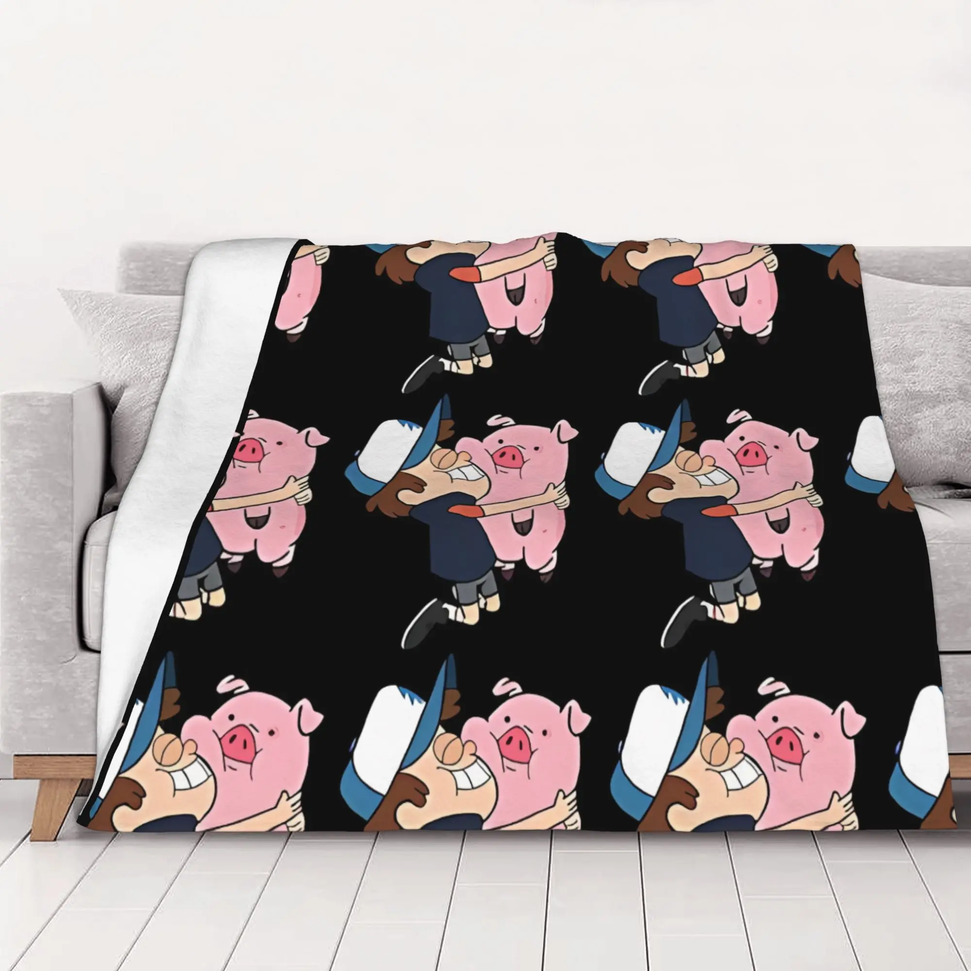 1PC home Cutecore Classic G-gravity Falls Blanket Super Cosy Plush Home Living Room Sofa halloween