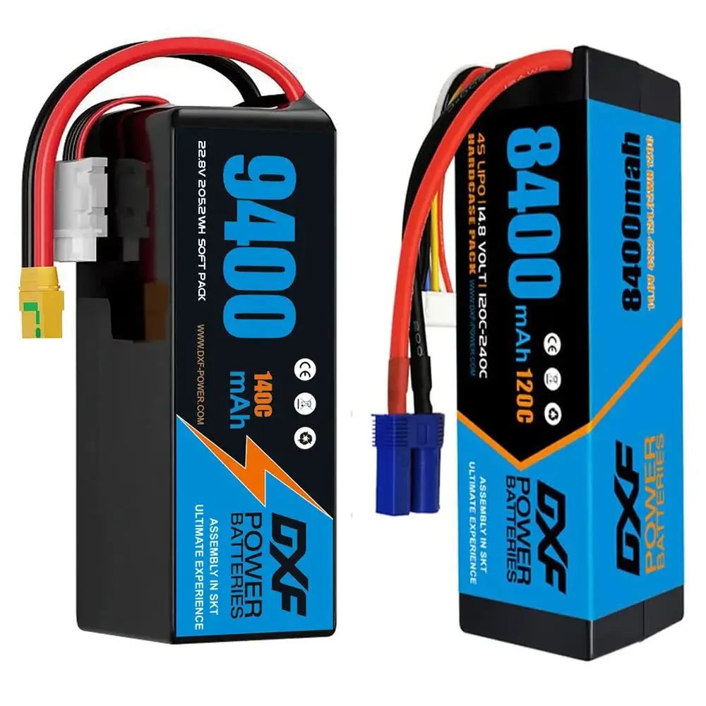 

DXF Lipo 6S Аккумулятор 22,8 В 140C с разъемом XT60 EC5 TRX T/DEANS XT90 XT150 для 1/8 багги RC автомобиля лодки самолет