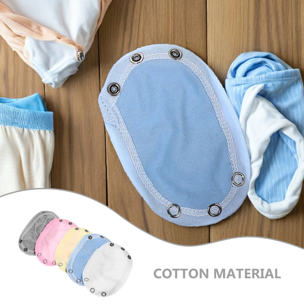 

10Pcs Baby Bodysuit Extenders Snaps Cotton Soft Comfortable Jumpsuits Extender Toddler Boys Girls Bodysuit Extender