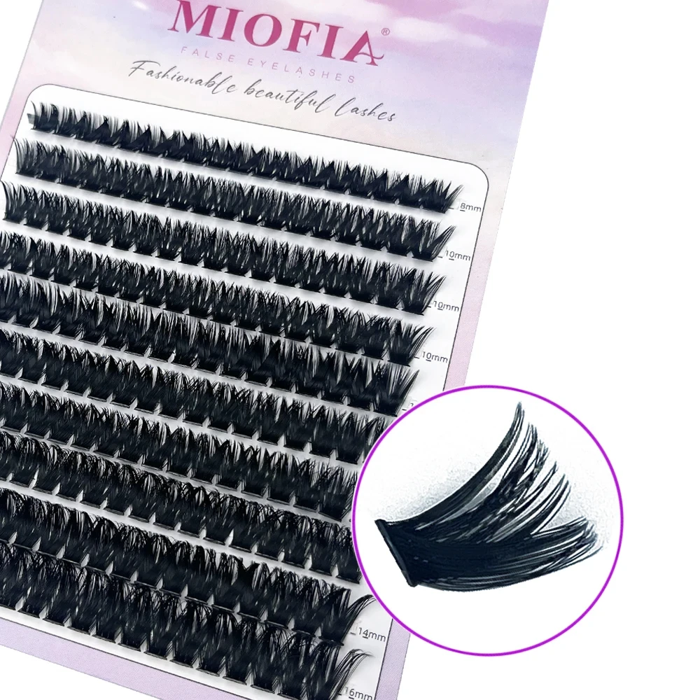 160 Bündel Nerz-Wimperncluster, C/D-Locken, individuelle natürliche russische Wimpern, 8–16 mm, DIY-Wimperncluster-Erweiterungen, Make-up-Tools – Detail 10