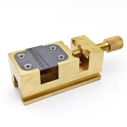 Precision Watch Repair Desktop Fixed Seat Pointer Table Vice Pointer Tube Clamp Manual Vise Copper Watch Repair Tool