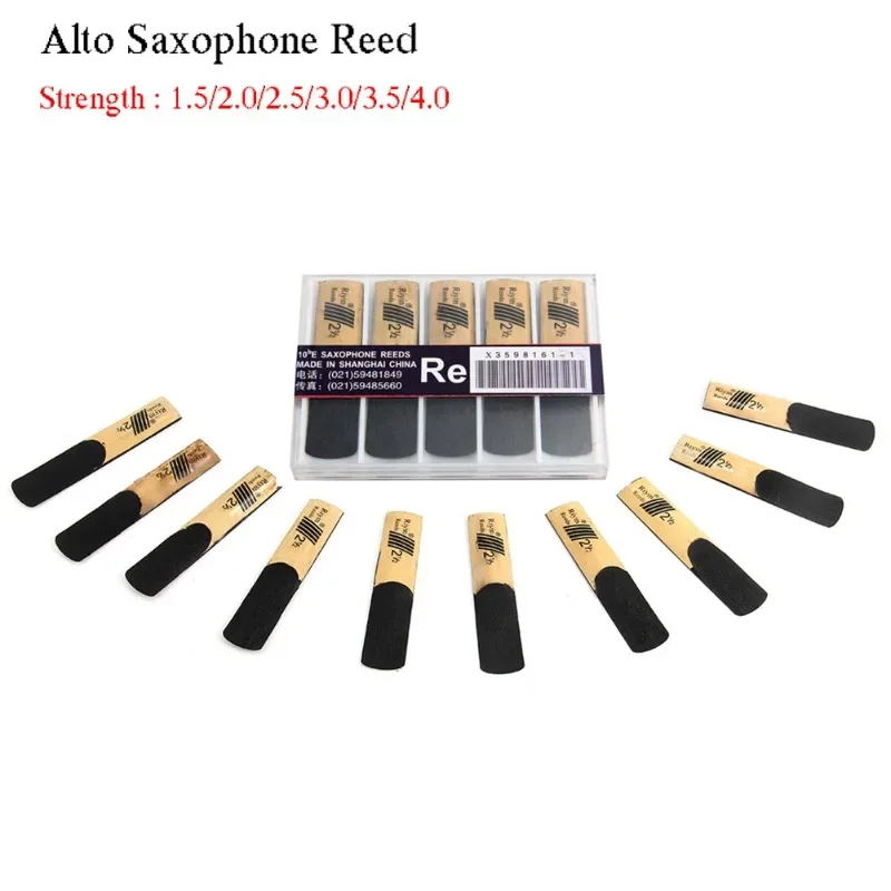 10pcs Saxophone Reed Set with Strength 1.5/2.0/2.5/3.0/3.5/4.0 for Alto Sax Reed Dropship