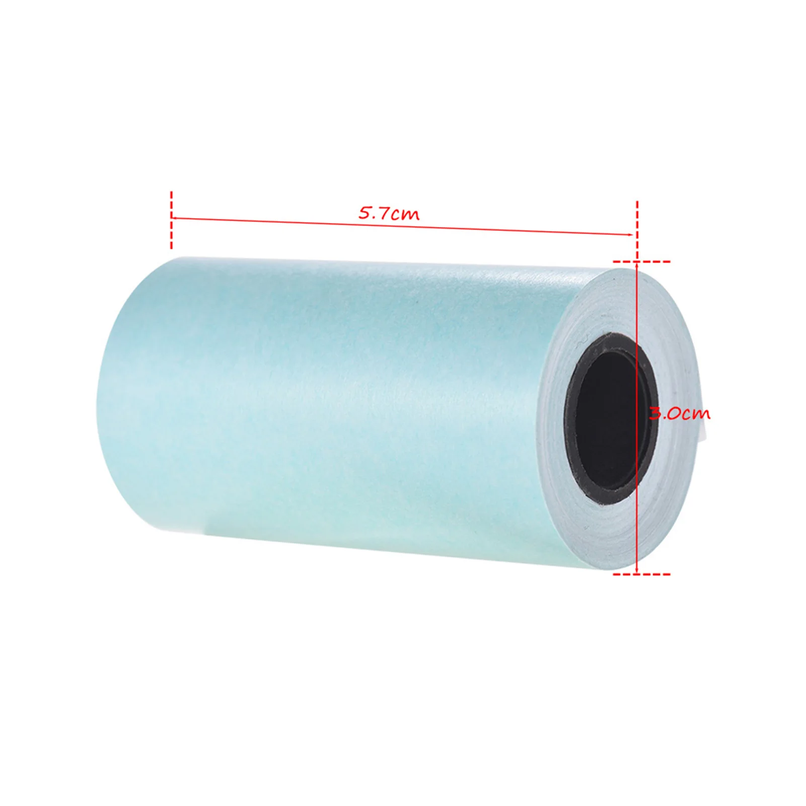 Rollo de papel térmico para impresora térmica de bolsillo PeriPage A6, autoadhesivo, 57x30mm