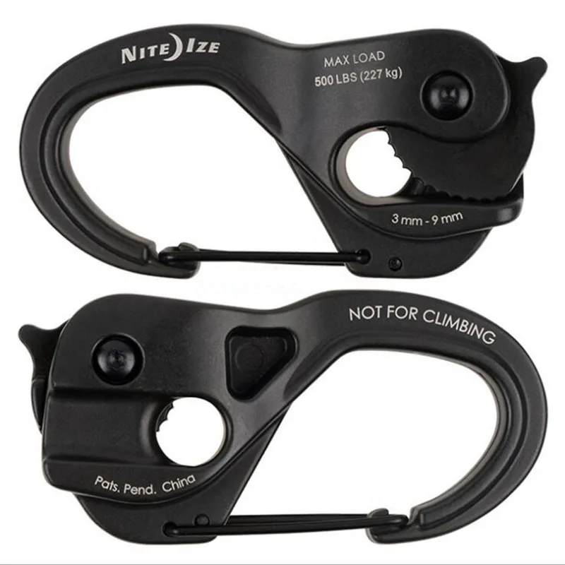 NiteIze CamJam Cartier cordino autobloccante hook up alluminio legato quick up Lock strumenti per fibbia in corda di trasporto