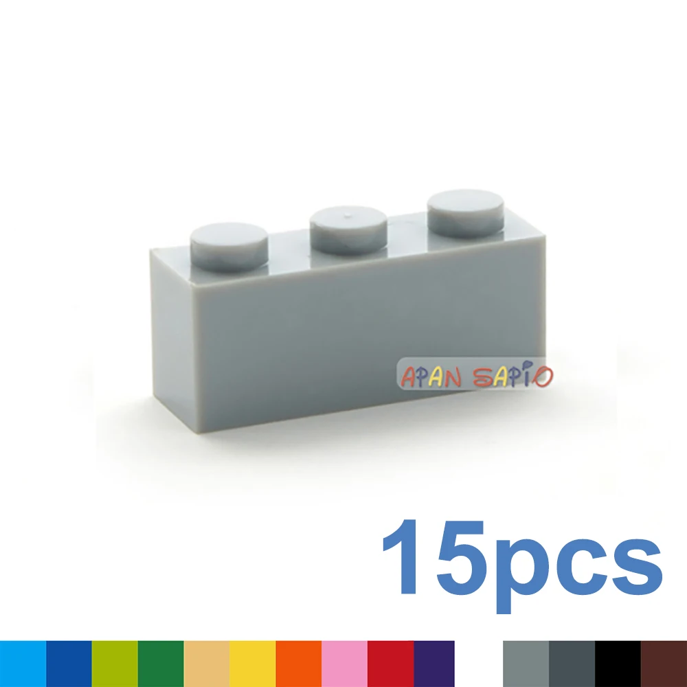 

15pcs Building Blocks Toys High 1x3 16Color Bricks Size Compatible With 3622 kids Toys Educational toys for children