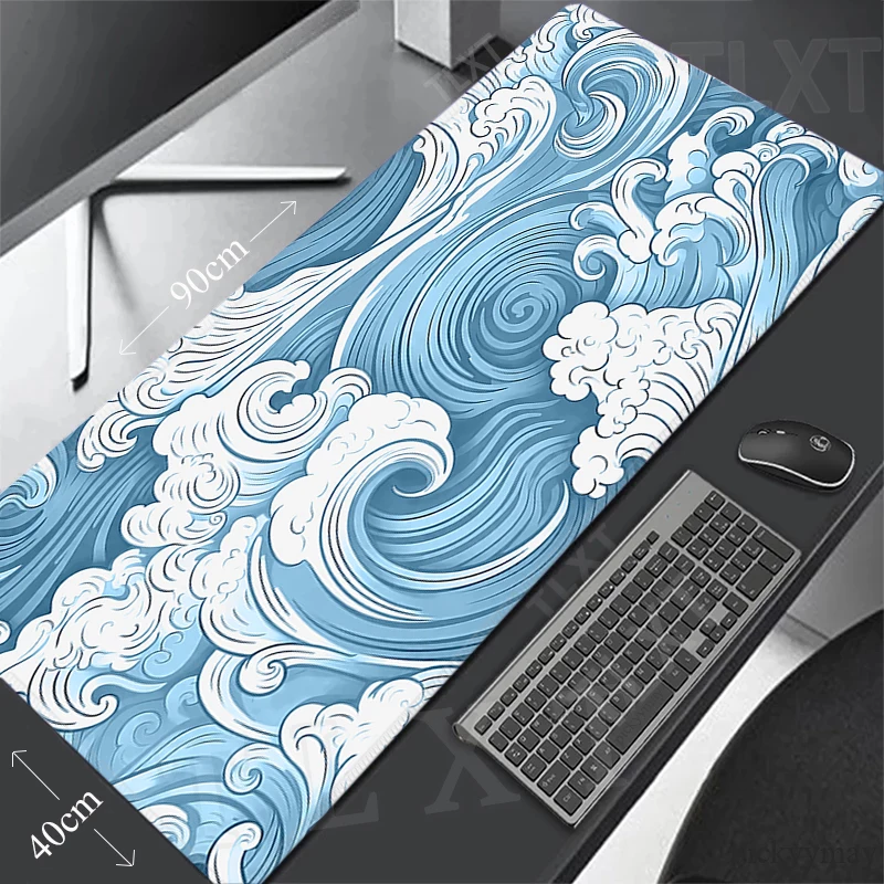 

Great Waves Mouse Pads Gaming Mousepad Gamer Mouse Mat Keyboard Mats Mousepads Desk Mats XXL For Computer Deskpad 900x400