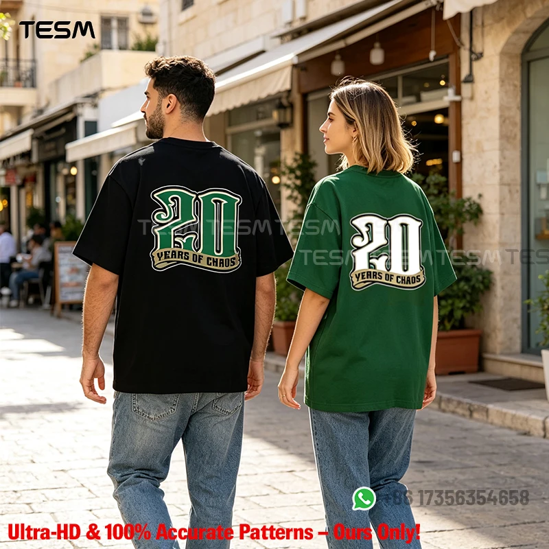 Camiseta de Casal, Conjunto de Roupas Combinando, Masculina e Feminina, NO.20, Estampa Gráfica nas Costas, Algodão, Manga Curta, Unissex, Solta, Casua