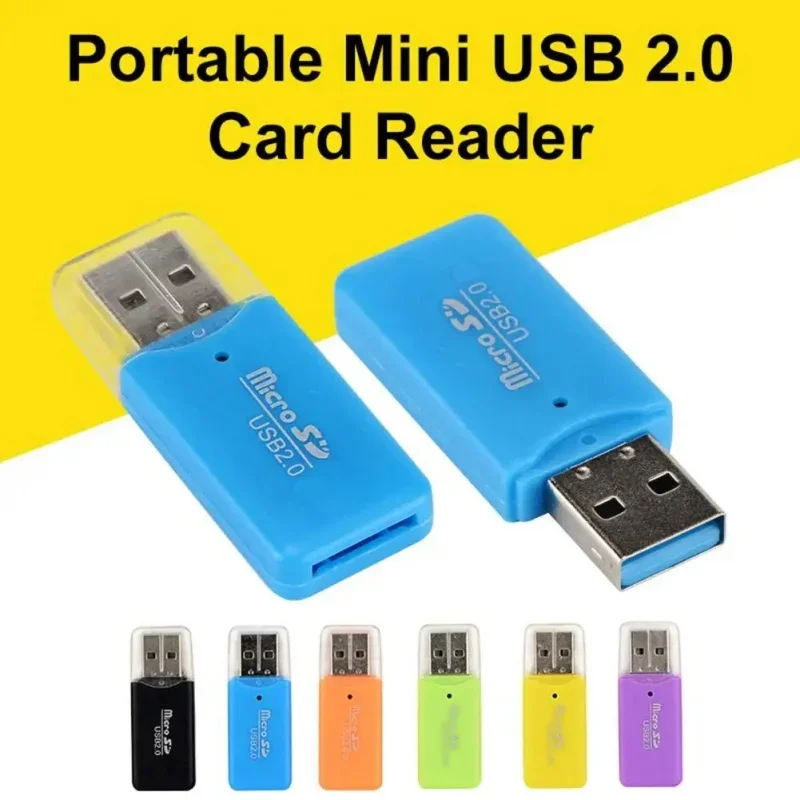 Portable Mini USB 2.0 TF micro SD memory card reader high speed TF adapter for PC laptop computer vehicle speaker TV box