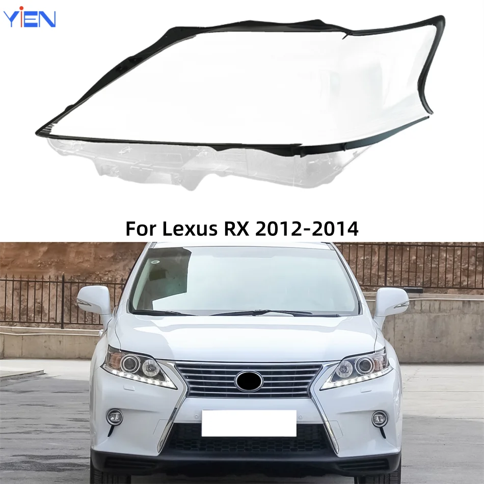 

For Lexus RX RX270 RX350 RX450 2012 2013 2014 Car Products Lampshade Caps Headlamp Car Front Headlight Lens Cover Lights Shell