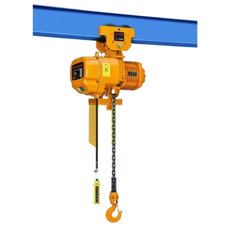 Fast Deliver Electric Trolley 0.5-30t Three Phase Electric Chain Hoist Hoisting Machinery For Sale