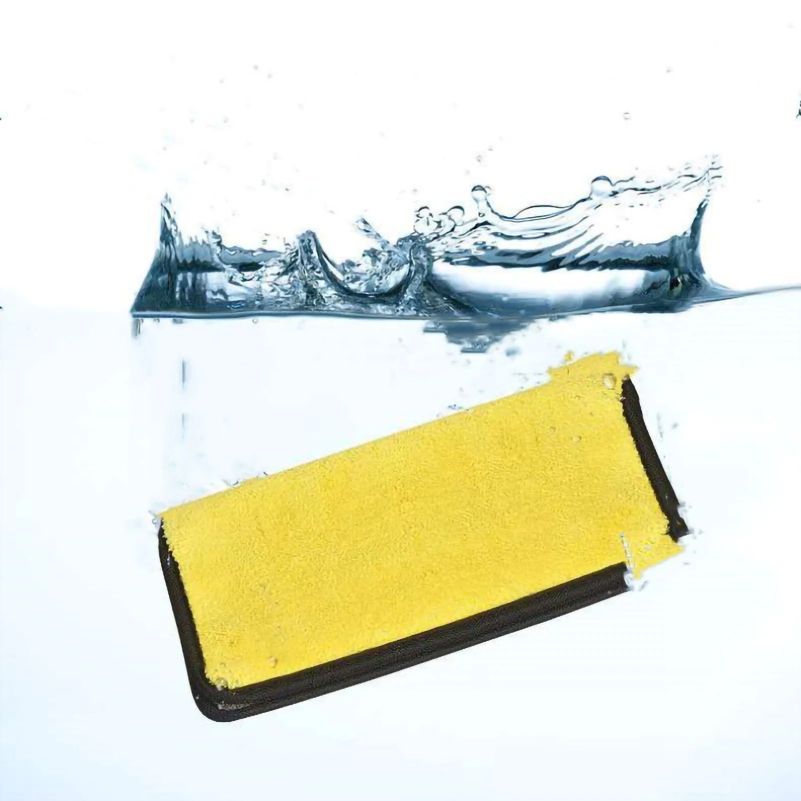 Car Towel Grayish Yellow Double Sided Car Washing Towel Water Absorption Cleaning Cloth Professional Thicken Drying Towel
