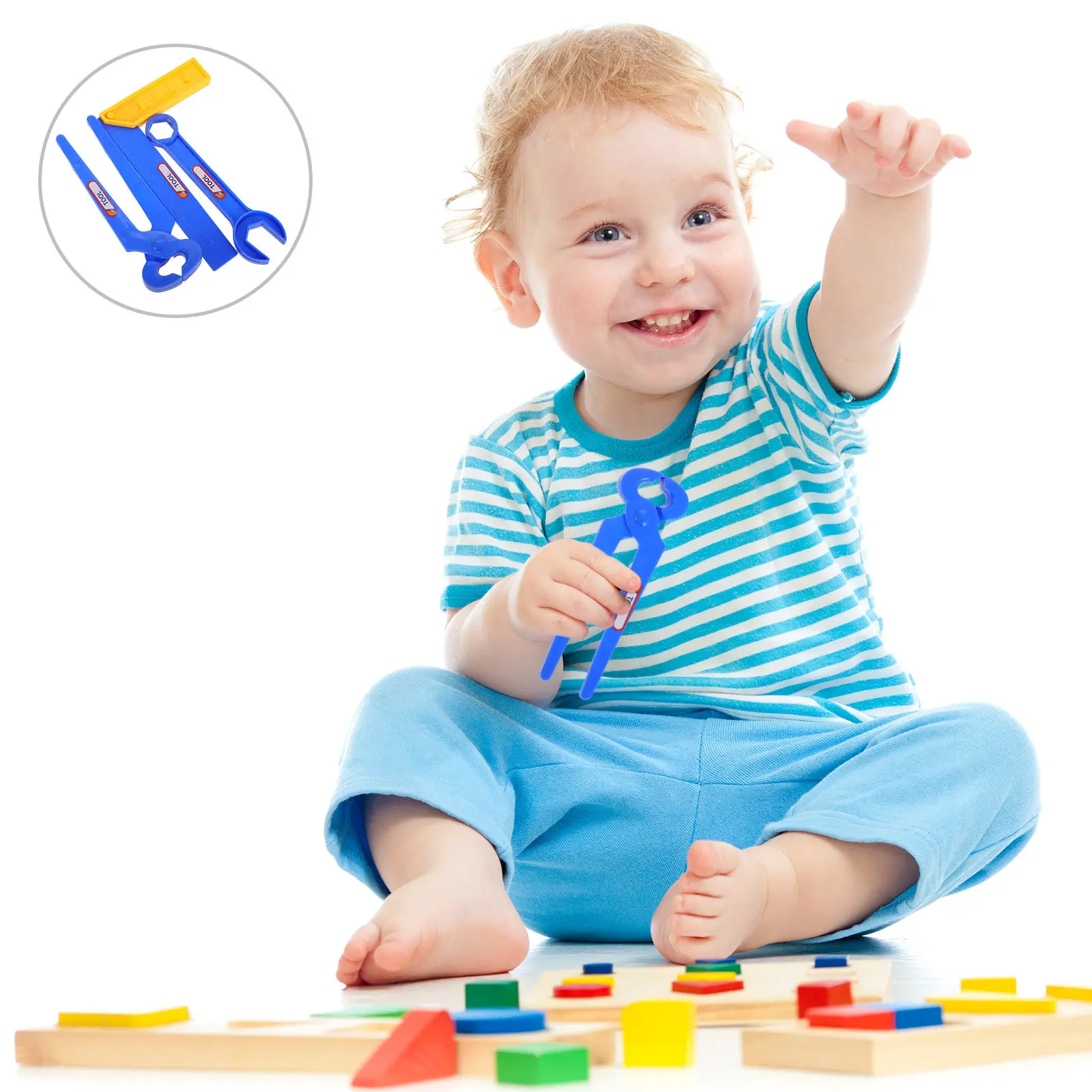 3Pcs Kids Tool Set Repair Play Pretend Construction Set for Boys Girls Toddler Drill Screwdriver Kit Enhance Creativity Skills