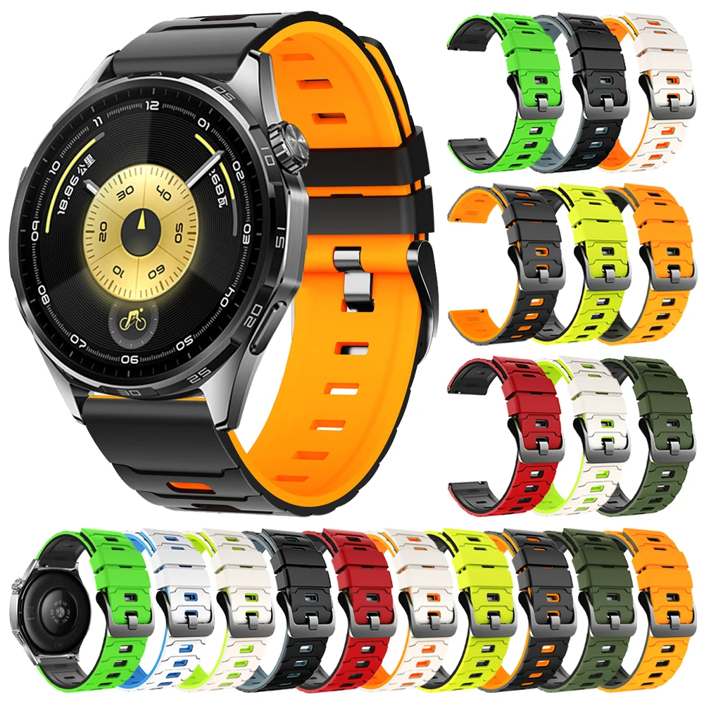 22 مللي متر سيليكون حزام لساعة هواوي GT6 46 مللي متر سوار رياضي كوريا GT 5 4 3 2 برو Garmin Venu 3 2 Vivoactive 4 الأساور الناعمة #1