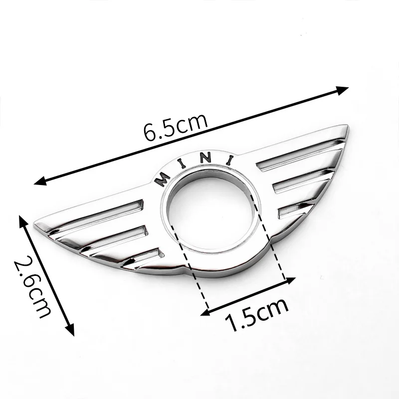 For Mini Cooper One S JCW R56 R50 R53 F56 R60 Countryman Car Styling Accessories 1Pcs Door Pin Lock Wing Emblem Badge Stickers