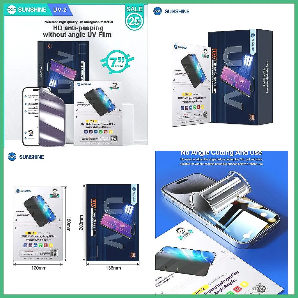 SUNSHINE UV-2 HD Fiberglass UV Film, Diamond-Grade Explosion-Proof for 890C PRO MAX Y22 Film Cutter