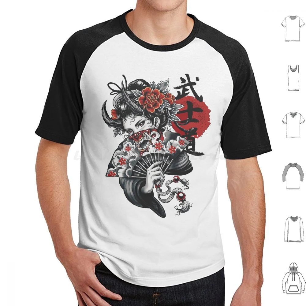 Japanese Geisha Girl Vaporwave Popart Urban Style T Shirt 6xl Cotton Cool Tee Geisha Vaporwave Japanese Hipster Future Fashion