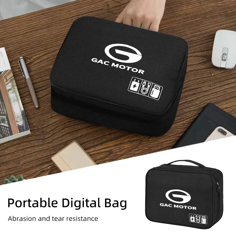 سيارة حقيبة التخزين الرقمية كابل بيانات USB المنظم حزمة ل GAC trumpchi GS3 GS4 GS5 GS8 Ga3 Ga4 Ga5 Ga6 Ga8 Gm6 Gm8 M8 M6 AION