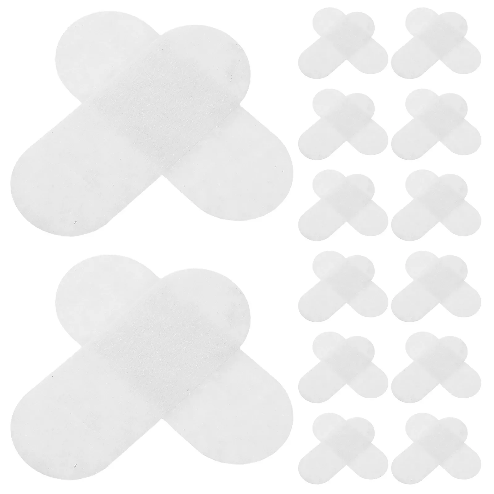 100Pcs Water Drop Clip Accessories Felt Pads DIY Barrette Supplies Hairpin Fixing Cushions Craft Felt Backing for Headdress