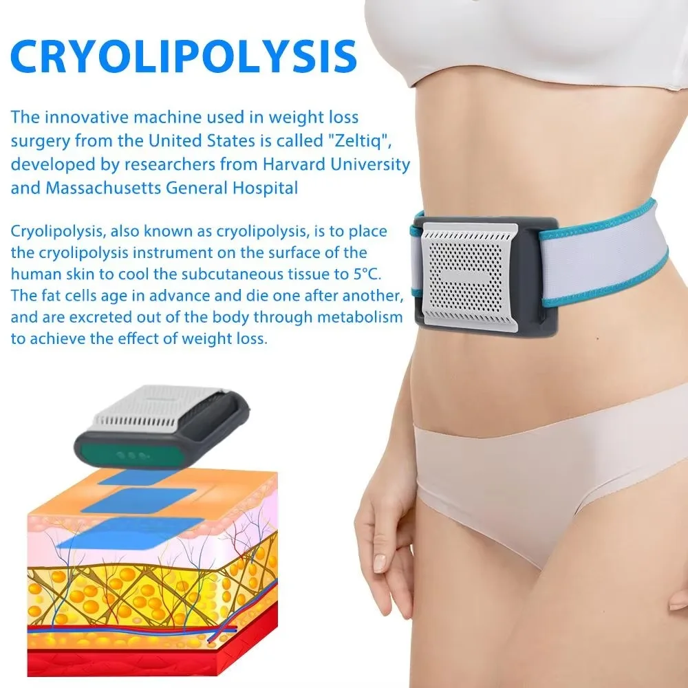 NEW Portable Mini Cryotherapy Anti-Cellulite Fat Lose Freezing Device Cold Compress Belly Fat Remover Body Slimming Cool Machine