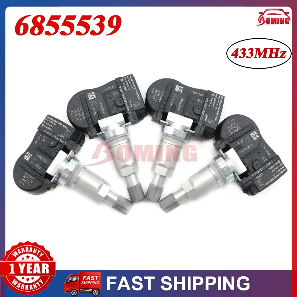 

4PCS TPMS Tire Pressure Sensor 6855539 For BMW 2 3 4 Series i3 i8 x1 x2 x5 x6 For Mini Clubman Countryman 36106855539