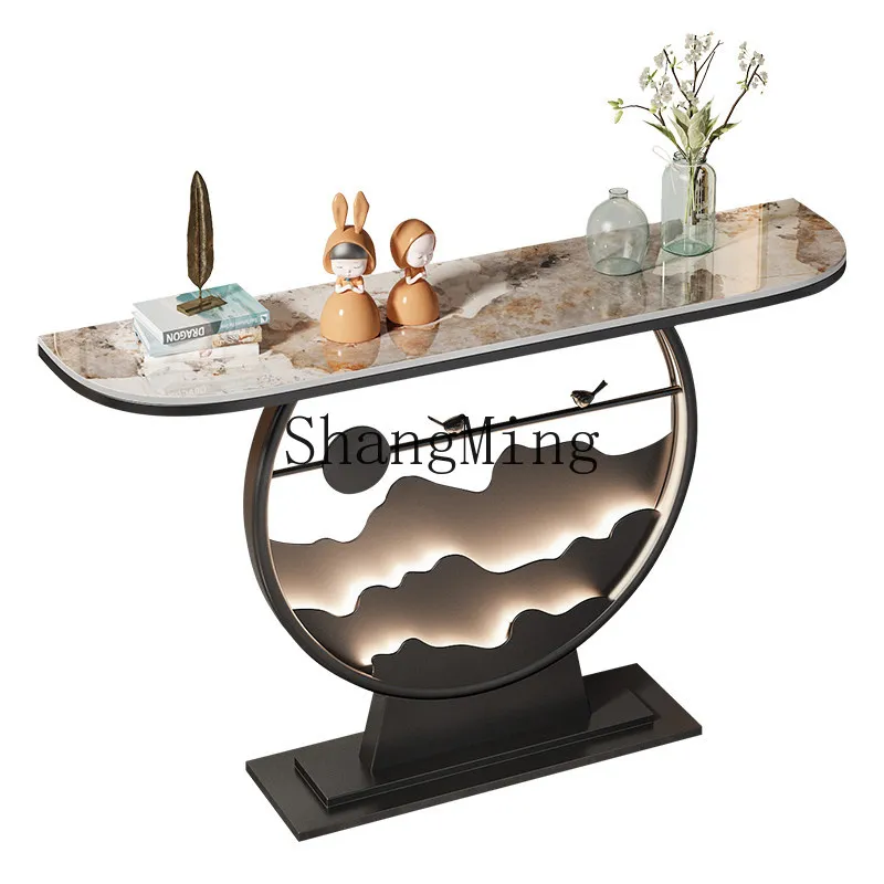 FG Chinese simple living room entrance table cabinet household front door entrance aisle rock slab