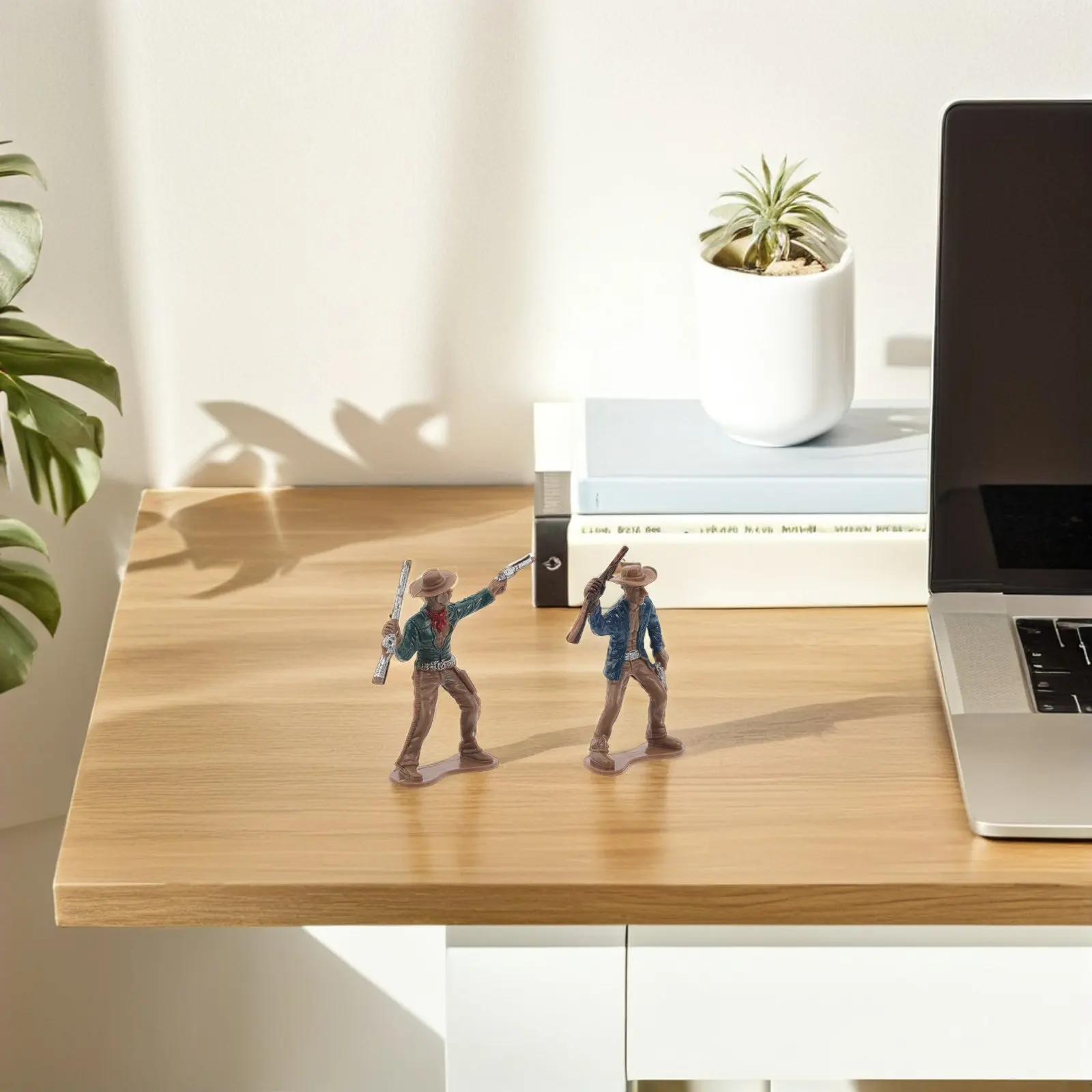 

Набор из 12 фигурок вестерн-ковбоев: красочные пластиковые скульптуры для творческих игр, декор для вечеринки в стиле вестерн, миниатюрные фигурки диких животных