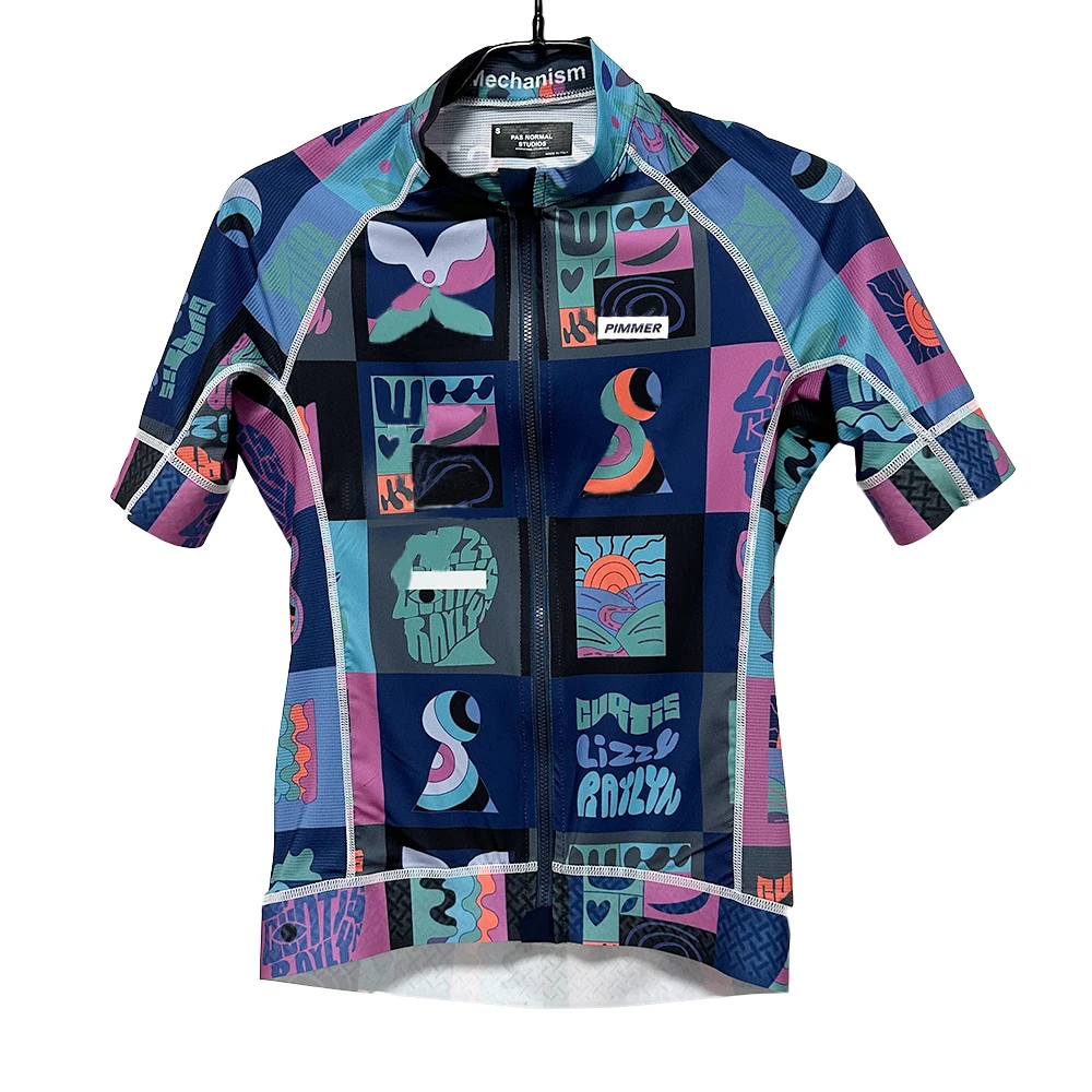 PIMMER Men Cycling Jersey Higher Quality Pro Team Quick Dry Cycling Jersey Summer MTB Road Bicycle Shirt Maillot Ciclismo Hombre